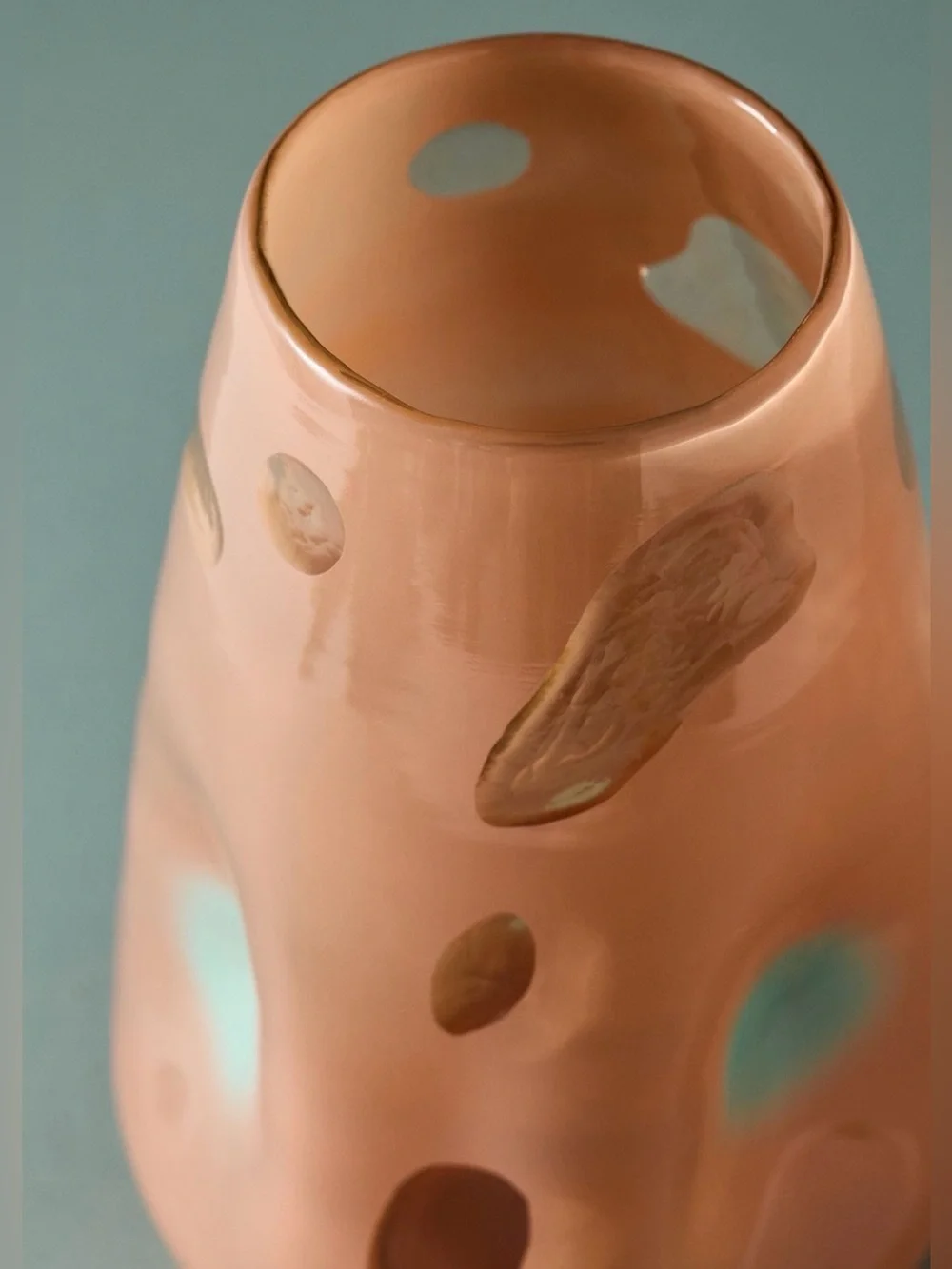 Anthropologie Aura glass vase, NEW!